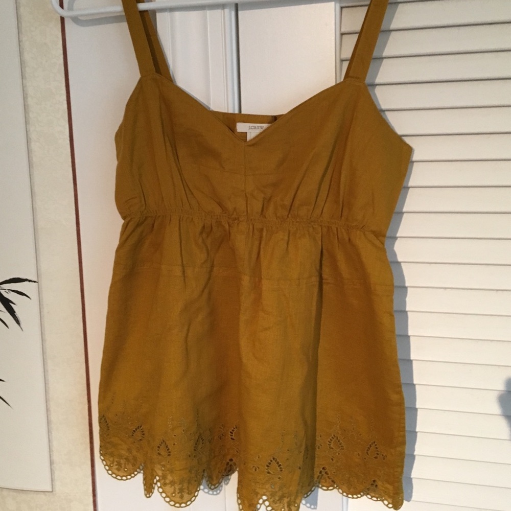 Jcrew cotton eyelet tank top